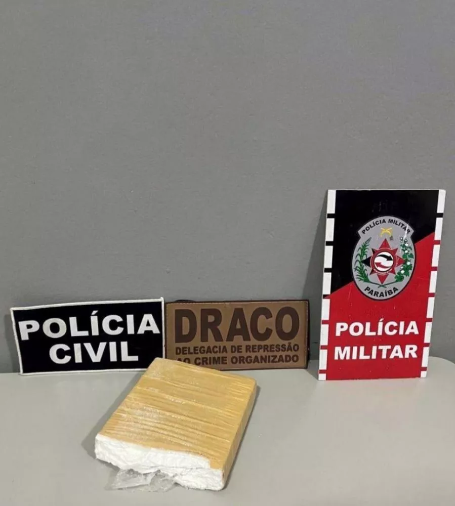 Ação integrada entre Polícia Militar e Polícia Civil resulta na apreensão de entorpecente em Teixeira-PB