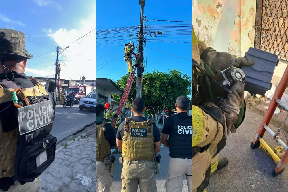 Operação da Polícia Civil remove 69 câmeras clandestinas usadas por facções criminosas na Paraíba