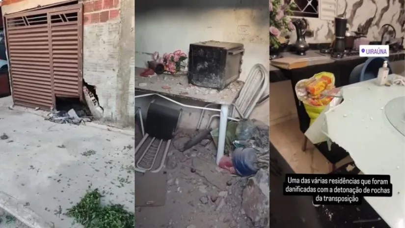 VÍDEO: Radialista diz que empresa avisou e retirou moradores antes de explosão que atingiu casas em Uiraúna