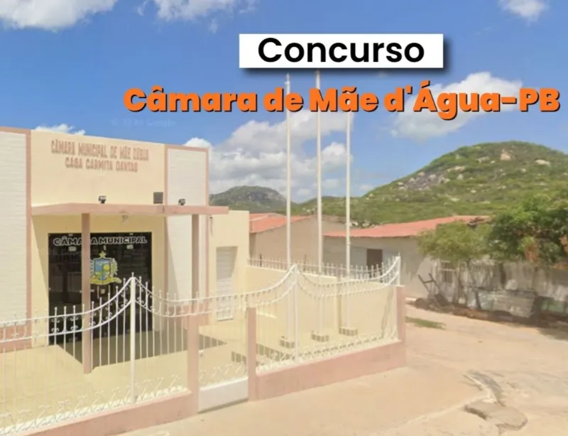 Câmara de Mãe D’água prorroga período de inscrições do seu Concurso Público