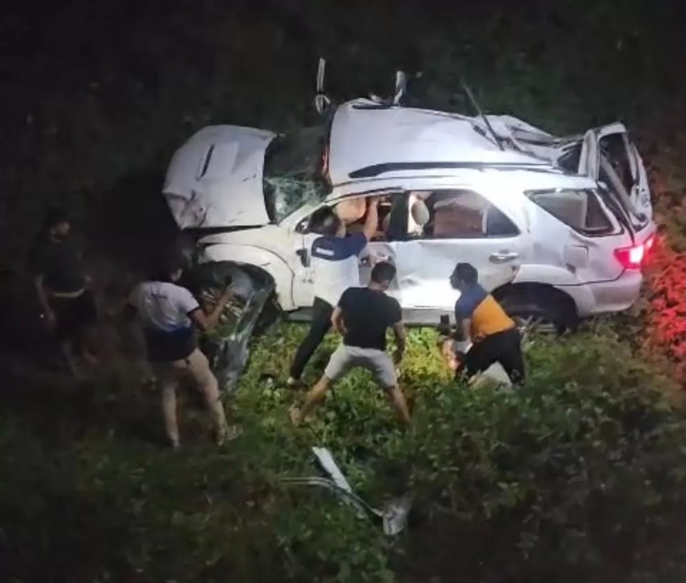 Grave acidente é registrado na noite deste sábado (4), em Catingueira