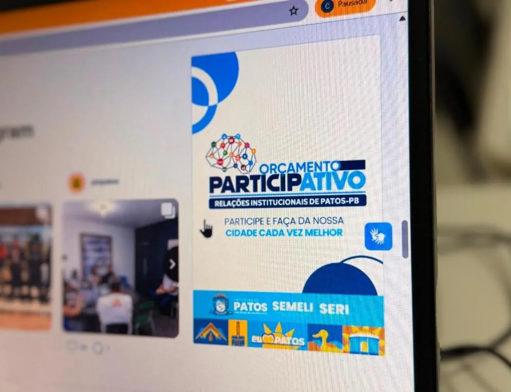 Orçamento Participativo 2026: Prefeitura de Patos mantém formulário aberto para receber sugestões da população