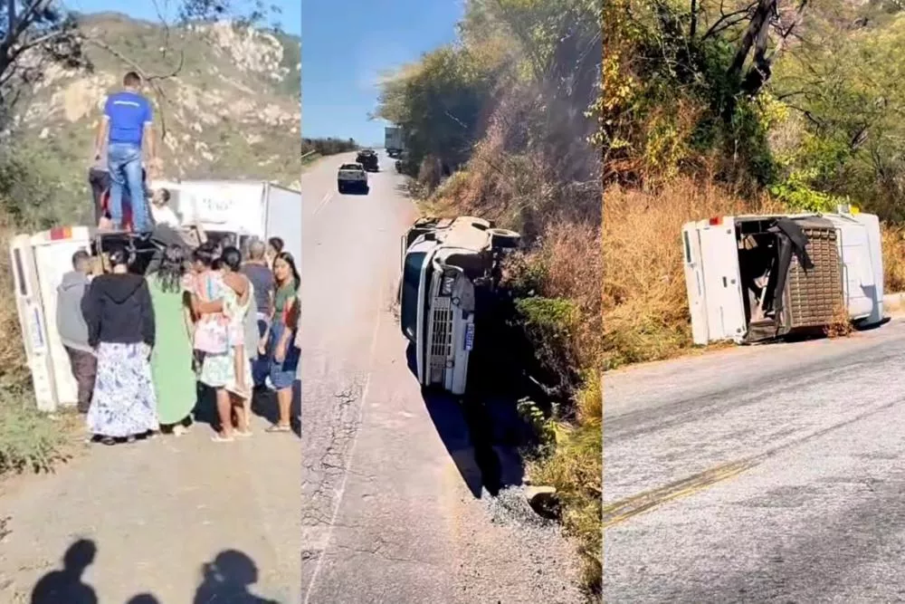 Caminhonete de transporte alternativo perde os freios na Serra do Teixeira, e motorista evita tragédia na PB-262