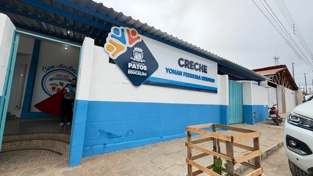 Patos amplia oferta da educação infantil com entrega da Creche Municipal Yohan Ferreira de Dziurun no bairro Salgadinho