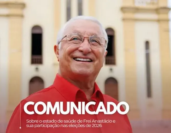 Frei Anastácio desiste de disputar as eleições de 2026 e revela problemas de saúde