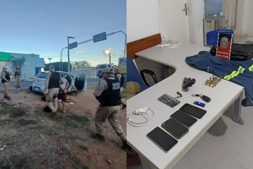 Quatro homens são presos por porte ilegal de arma durante operação da PM em Teixeira