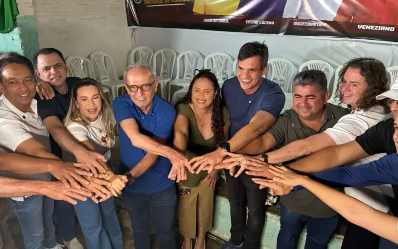 Em ato com Veneziano, prefeito de Lagoa de Roça Júnior do Caracol anuncia apoio a Cícero