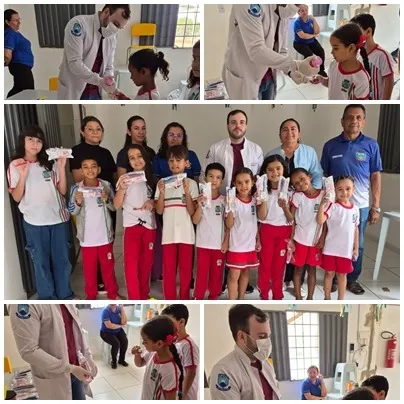 Secretaria de Saúde de Cacimba de Areia realiza ações do PSE em escola da rede municipal