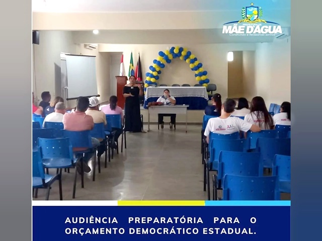 Prefeitura de Mãe d’Água define prioridades para Plenária Regional do Orçamento Democrático Estadual 2023, que será realizada em Santa Luzia
