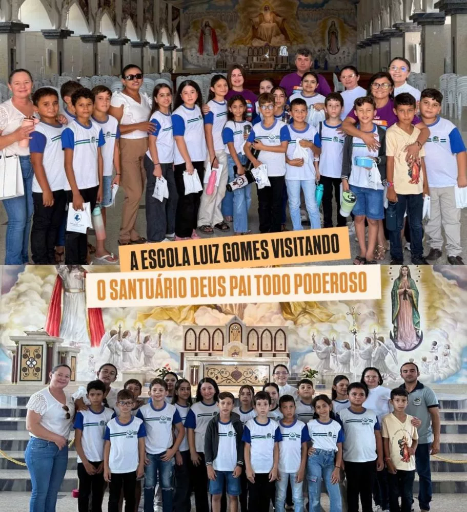 Alunos de São José de Espinharas vivenciam aula de Ensino Religioso no Santuário Deus Pai Todo-Poderoso