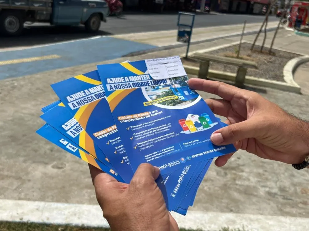 Prefeitura intensifica trabalho educativo de descarte de lixo em torno de praças da cidade