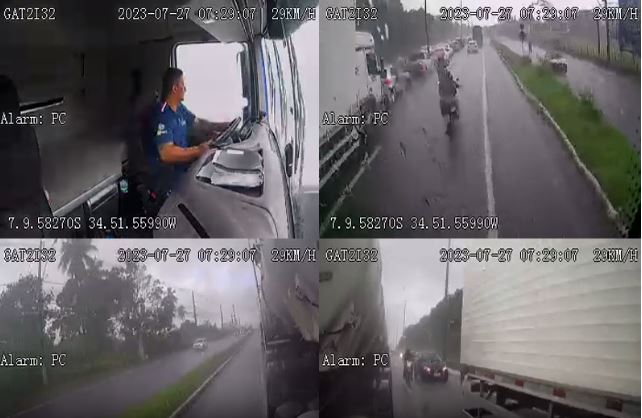 Vídeo: câmera registra momento do acidente com estudante, em João Pessoa