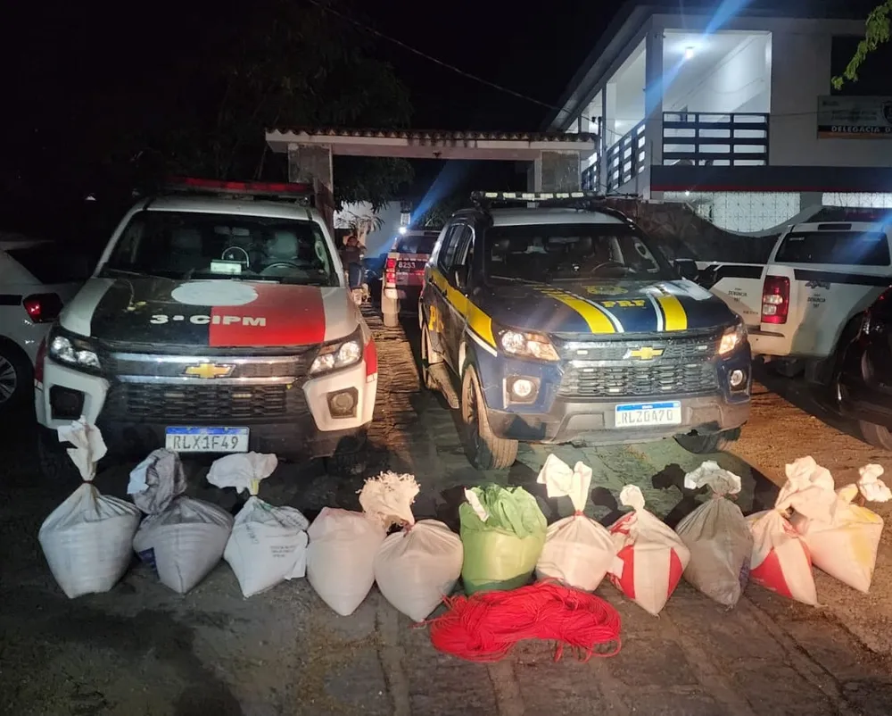 Homem preso com mais de 200kg de explosivos desviou material de obra da Transposição do Rio São Francisco, diz PRF