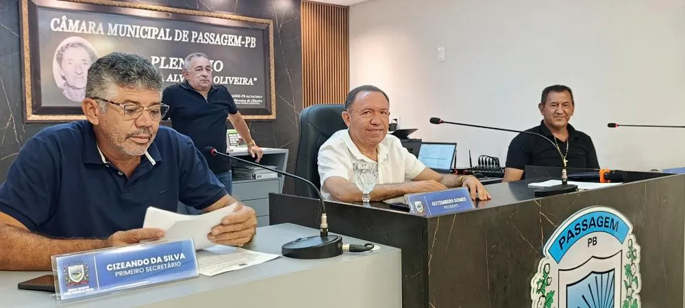 Câmara de Passagem realiza mais uma sessão ordinária com aprovação de importantes projetos -- CONFIRA 