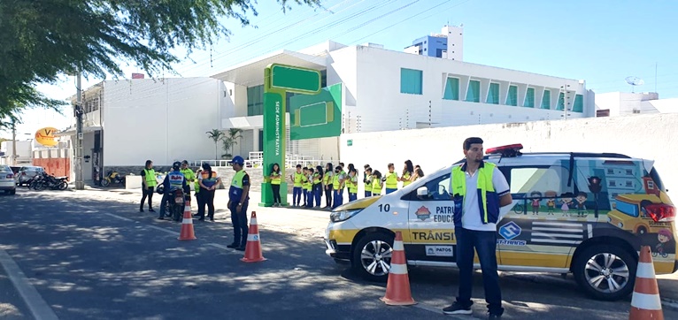 STTRANS de Patos retorna atividades da Escola Pública de Trânsito com alunos do 5º ano das escolas da rede municipal de ensino