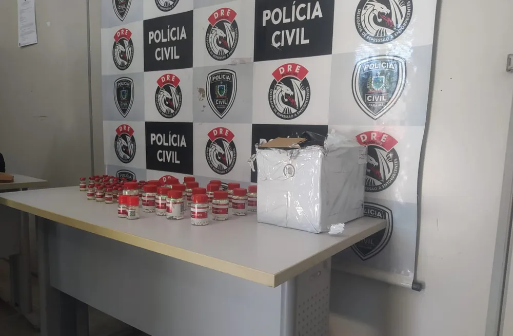 Mais de 2 mil comprimidos de anabolizantes são apreendidos, na PB