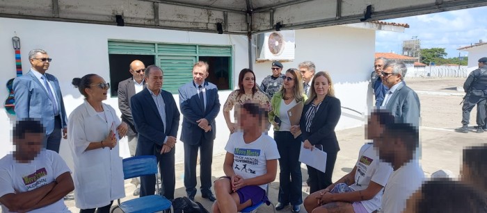 Secretário da Administração Penitenciária recebe desembargadores e juízes do Tribunal de Justiça em visita de inspeção
