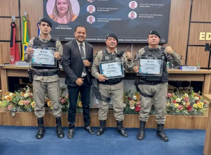Câmara de Patos concede moção de aplausos a policiais militares por “ato de bravura” 
