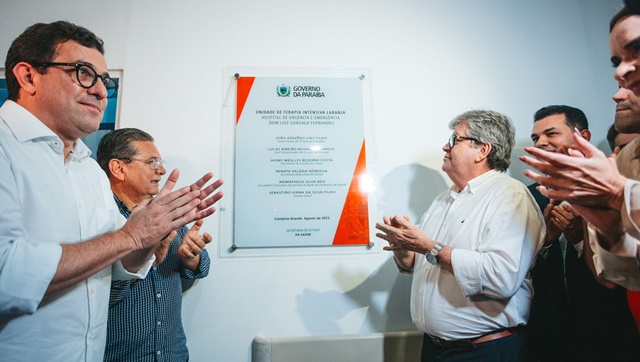 João Azevêdo inaugura Casa da Cidadania e novos leitos de UTI do Hospital de Trauma em Campina Grande