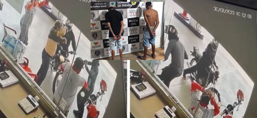 Polícia prende dois homens envolvidos em série de assaltos e agressões em Pombal