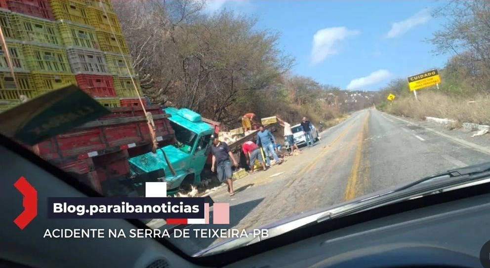 Acidente na Serra do Teixeira, na tarde desta terça 05/09