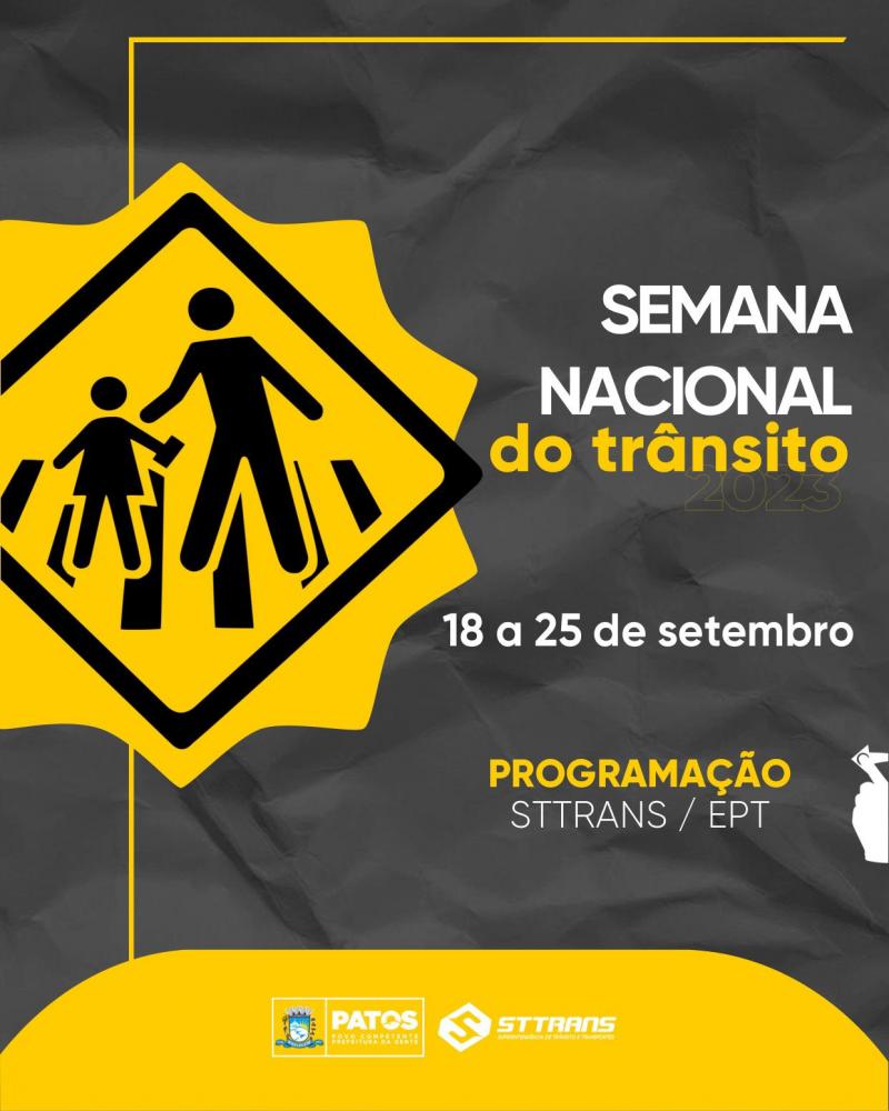 STTRANS inicia nesta segunda-feira, 18, atividades da Semana Nacional do Trânsito 