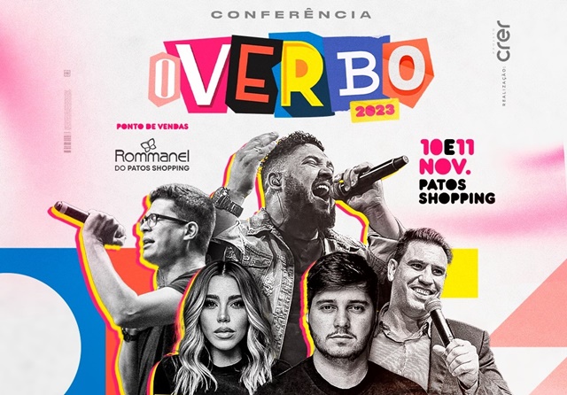 5ª edição da Conferência O Verbo acontecerá nos dias 10 e 11 de novembro, em Patos
