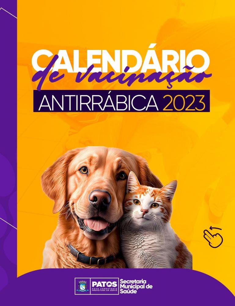 Campanha de vacinação antirrábica em Patos-PB começa neste sábado, 23 de Setembro. Confira locais e horário