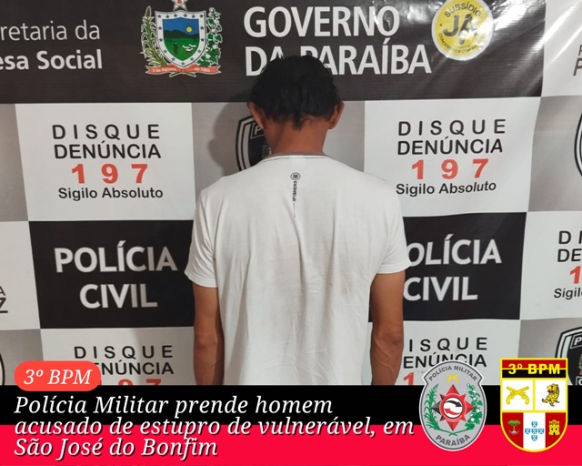 PMPB realiza prisão de indivíduo procurado pela Justiça de SP em São José do Bonfim