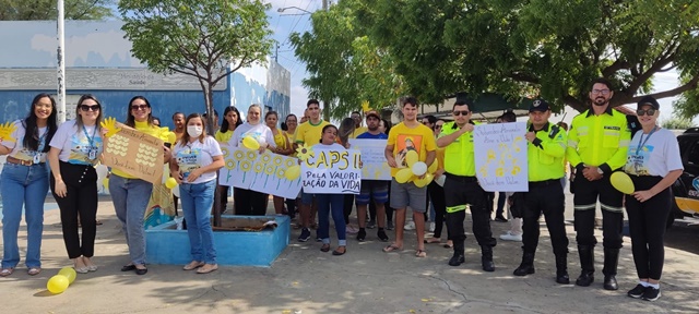 Caminhada Solidária: CAPS 2 encerra atividades do Setembro Amarelo com evento comunitário