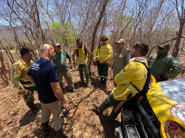 Força-tarefa controla principais focos do incêndio na Serra da Santa Catarina