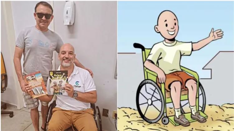 Quadrinista Aurélio Filho busca apoio para lançamento de nova HQ que fala sobre inclusão e homenageia história de superação do cadeirante Natanael Sousa