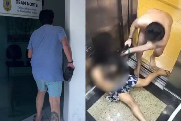 Advogado de Patos flagrado agredindo mulher em elevador foi preso em João Pessoa