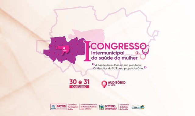 I Congresso Intermunicipal da Saúde da Mulher acontecerá nos dias 30 e 31 de outubro, no auditório da UEPB