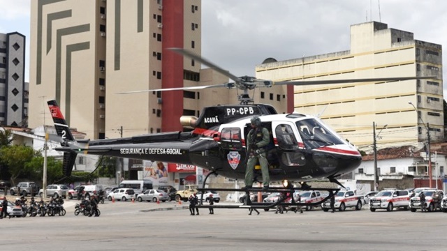 João Azevêdo anuncia destinação de helicóptero para reforço na segurança de Campina Grande
