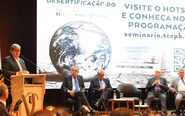 João Azevêdo destaca ações para o desenvolvimento econômico e sustentável do semiárido em seminário do TCE