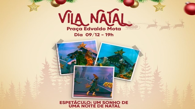 Espetáculo do Recife – PE se apresentará na praça Edvaldo Mota nesta sexta-feira na programação do Natal da Gente