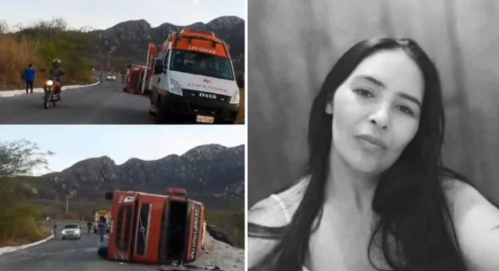 Mulher morre e dois homens e uma criança ficam feridos em acidente na Serra do Teixeira