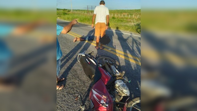 Acidente de moto deixa uma pessoa morta neste sábado (10), em Piancó
