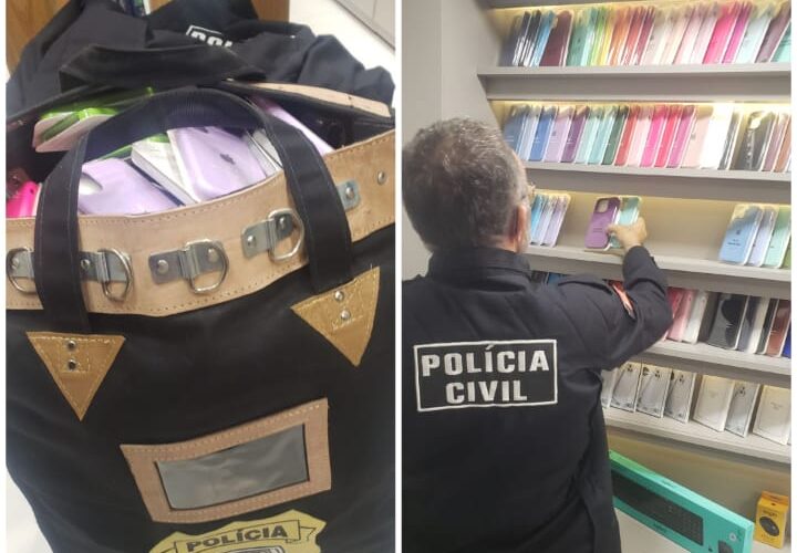 Após denúncia da Apple, polícia apreende mais de mil acessórios falsificados em shopping de JP