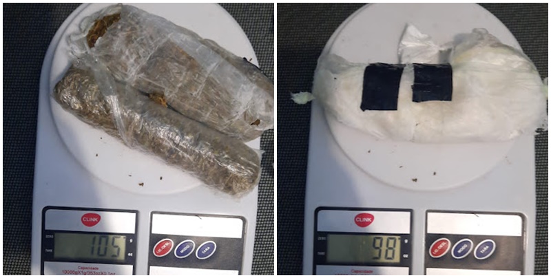 Duas mulheres são presas ao tentar entrar com droga no Presídio