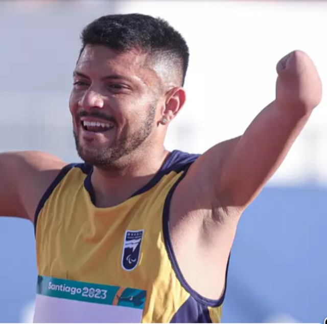 Paraibano Petrúcio Ferreira conquista o TRI dos 100m T47 no Parapan