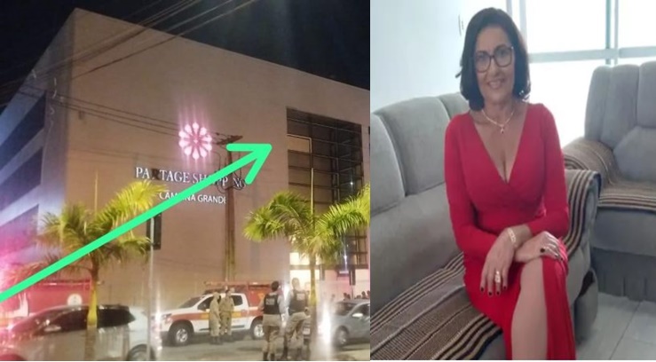 FATALIDADE Identificada Mulher que morreu após ser atingida por um pedaço da estrutura de vidro de shopping em Campina Grande