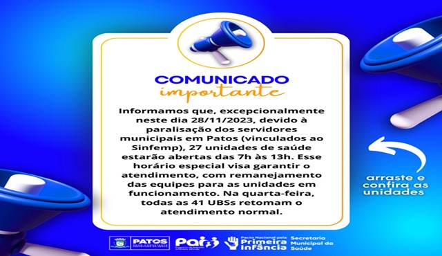 COMUNICADO IMPORTANTE 