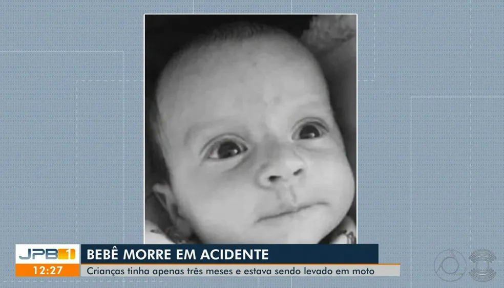 Bebê morre em acidente entre carro e moto, no Sertão da Paraíba