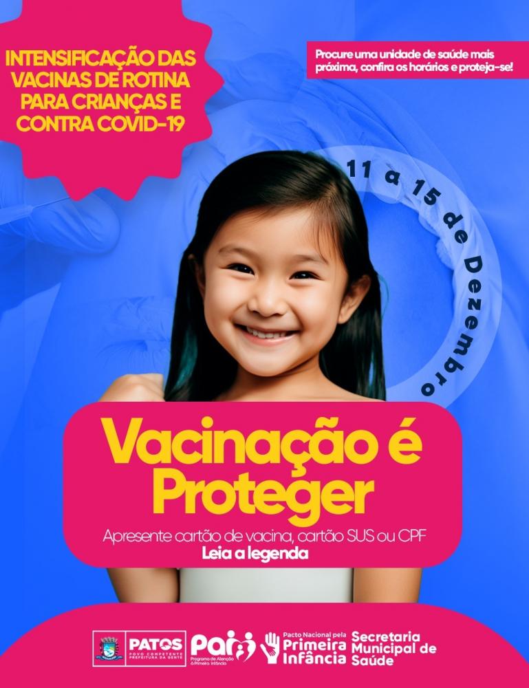 Semana de intensificação da campanha de Multivacinação e reforço COVID