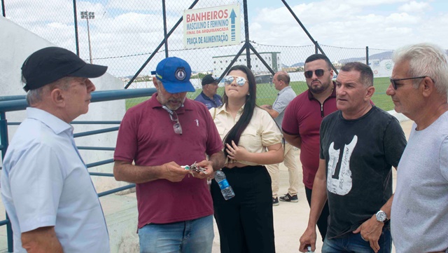 Comitiva do Esporte: Prefeito e secretário visitam obras esportivas que impulsionarão iniciativas importantes para Patos