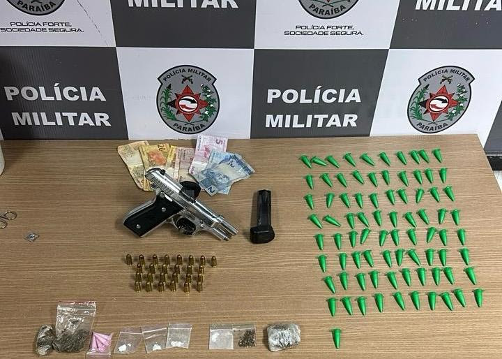 Polícia Militar prende trio com drogas e arma de fogo na Zona Sul da Capital