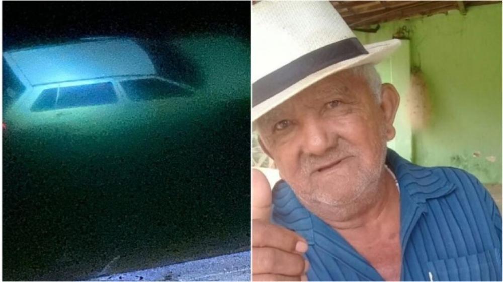  Idoso de 83 anos morre afogado após carro cair no canal da transposição do Rio São Francisco