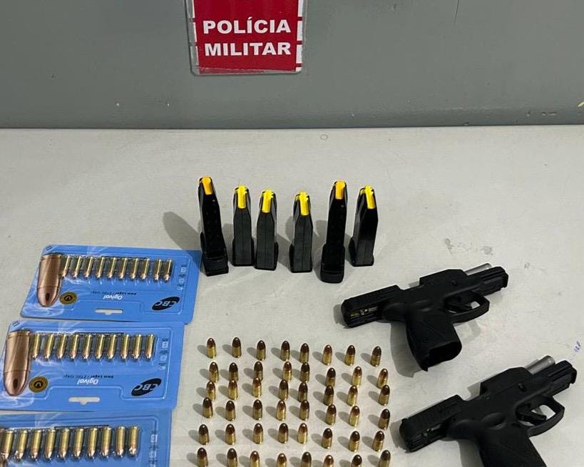 Polícia Militar prende suspeito com duas armas de fogo em Lucena